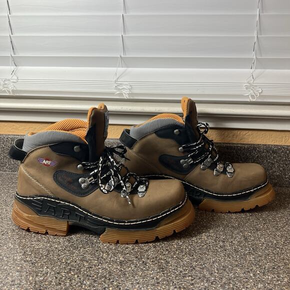 The Art Company Double Air System DAS Y2K Hiking Work Boots Mens Sz 10E Lug Sole - Picture 3 of 10